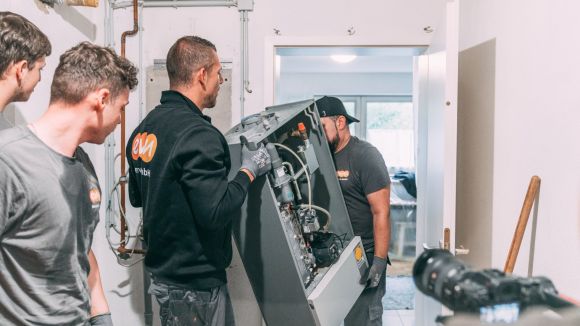 Einbau Wärmepumpe und PV Kunde Suwelack