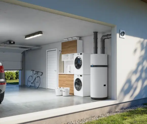 Heizung in der Garage Neubau