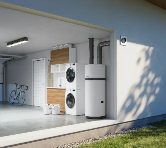 Heizung in der Garage Neubau