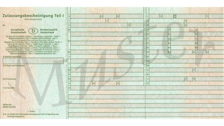 Musterbeispiel eines Fahrezugscheins