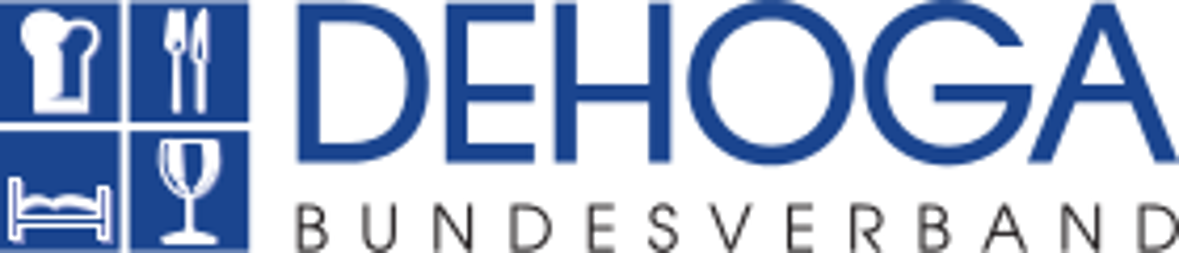 Dehoga Bundesverband Logo mit blauen Icons