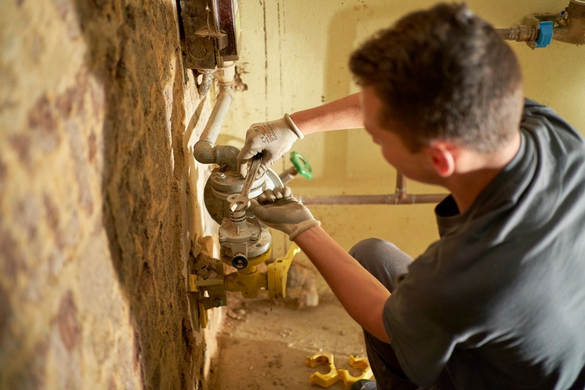 Entlüften der Hausanschlüsse