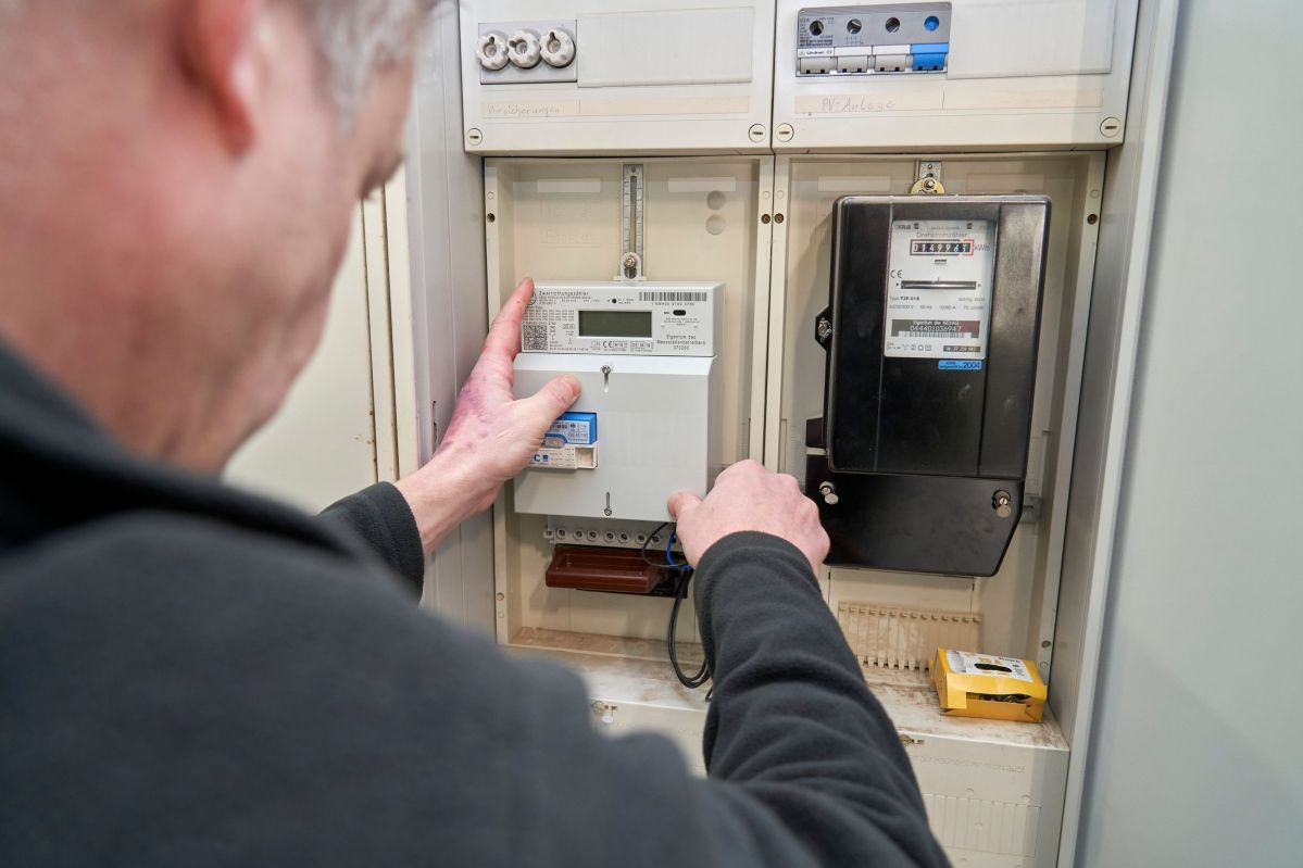 Einbau eines digitalen Zählers