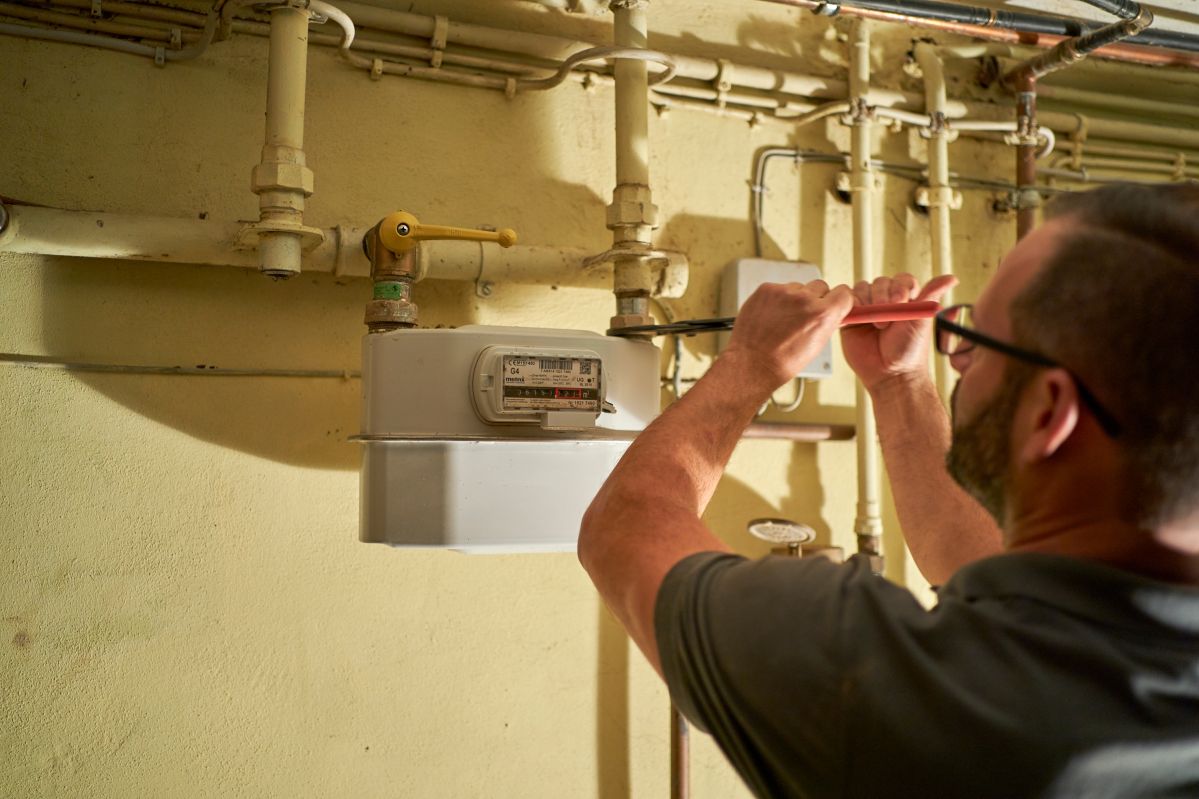 Demontage Gaszähler