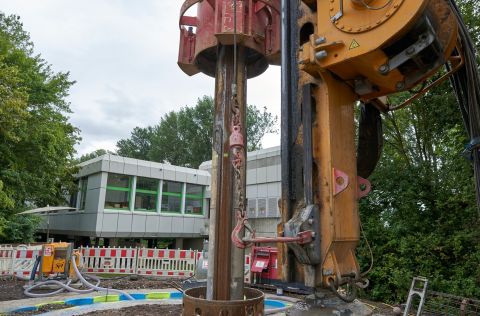 Bau einer Wassertransportleitung