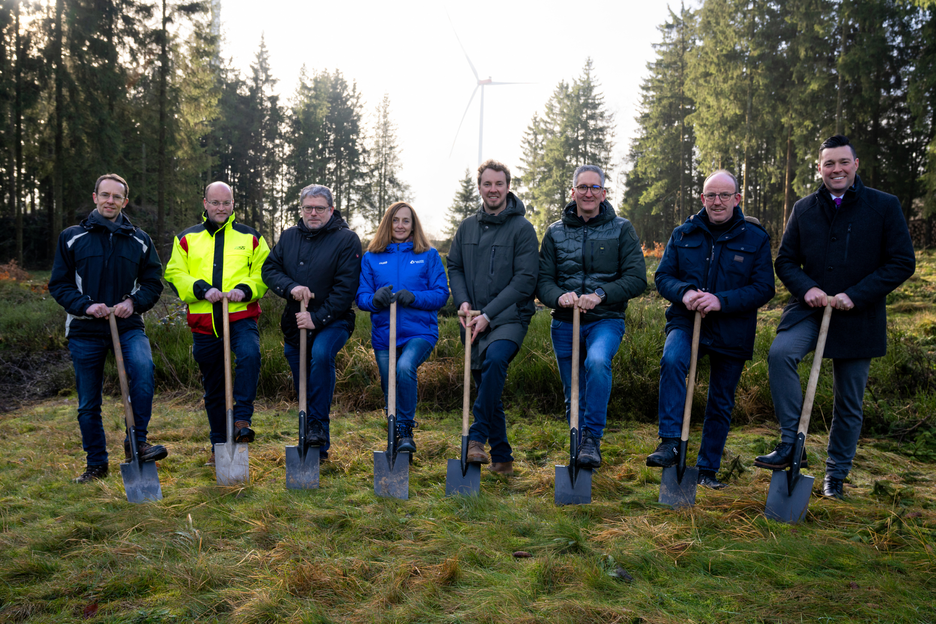Spatenstich des Windparks Schneifelhöhe