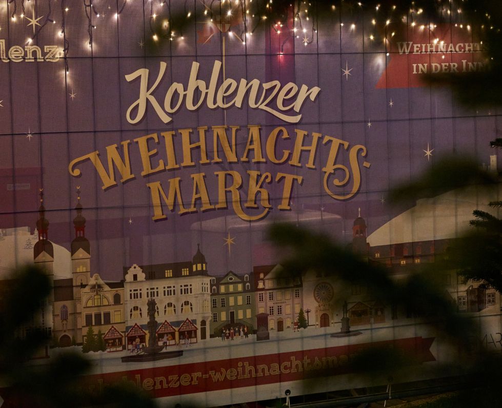 Plakat vom Koblenzer Weihnachtsmarkt