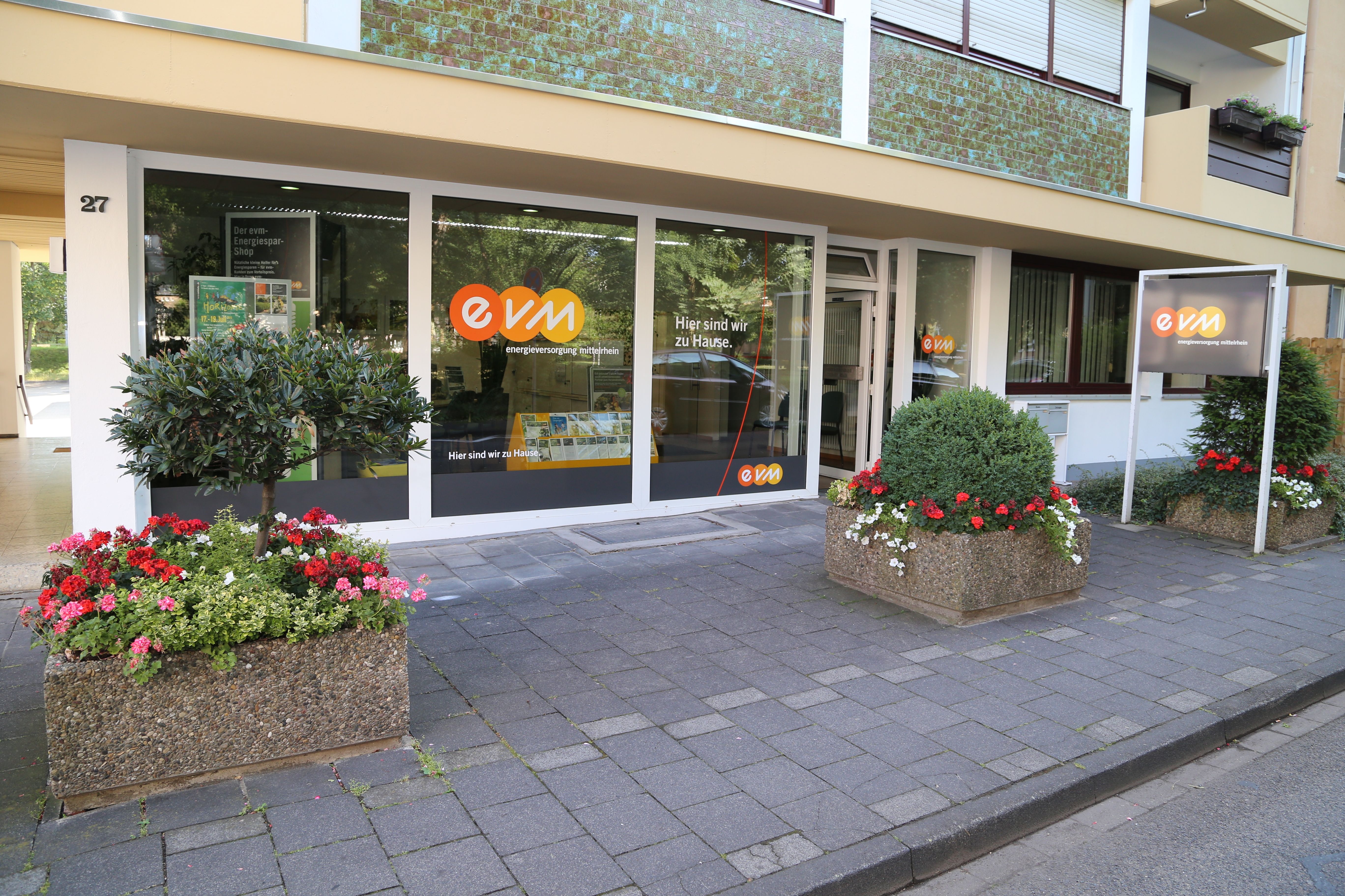 evm-Kundenzentrum Lahnstein, Ansicht von außen