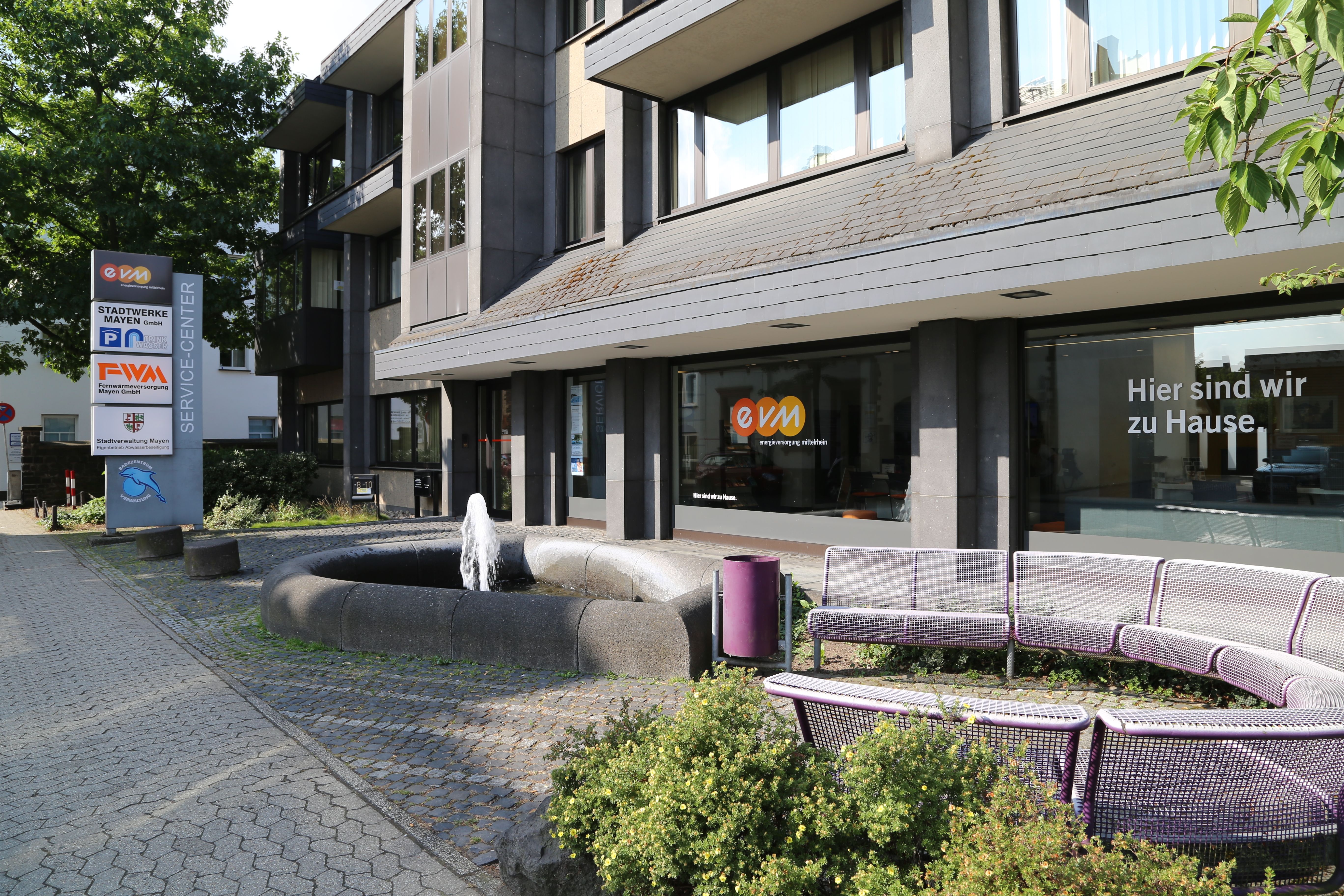 evm-Kundenzentrum Mayen, Ansicht von außen