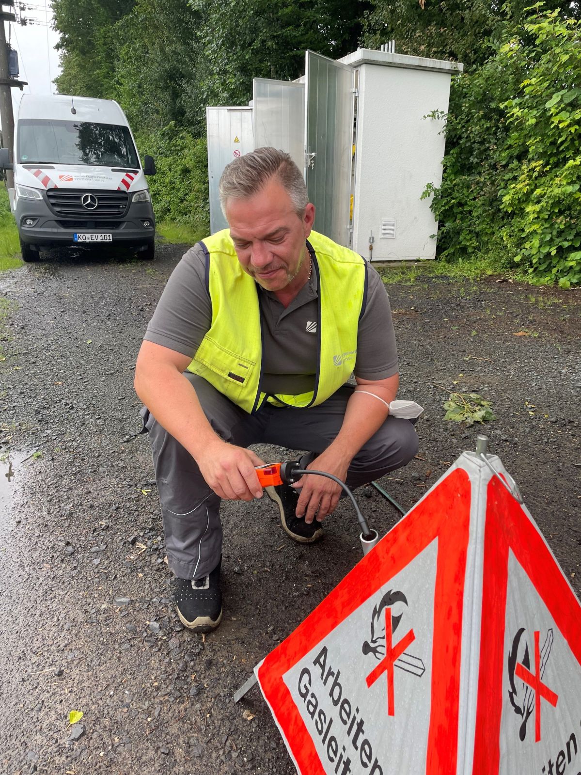 Prüfung des Methangehalts