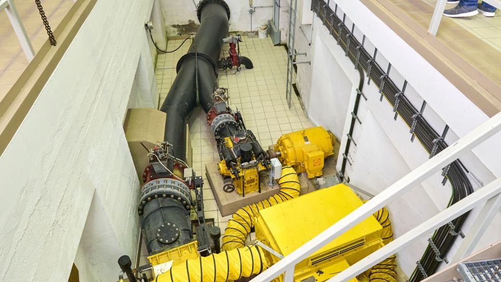 Die Turbinen des Wasserwerks